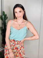 Débardeur Romy Bleu Vert