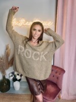 Pull Rock Beige Foncé